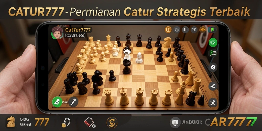 Tampilan gameplay catur yang strategis dan menarik.