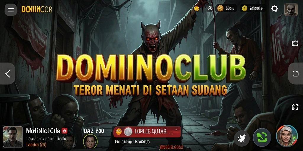 Tampilan menakutkan dalam gameplay DOMINOCLUB yang penuh ketegangan.
