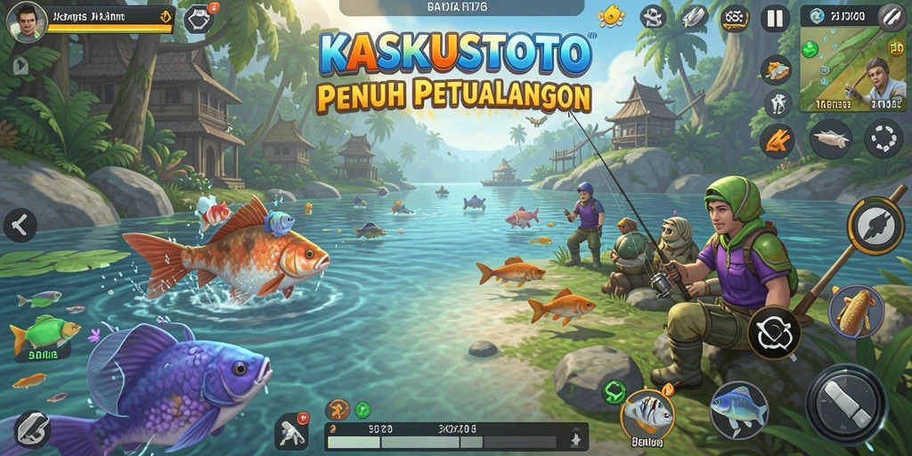 Gameplay seru dari KASKUSTOTO saat memancing.