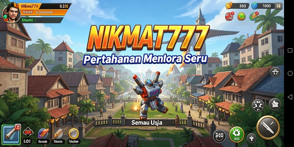 Tampilan gameplay NIKMAT777 yang menegangkan dari Tower Defense.