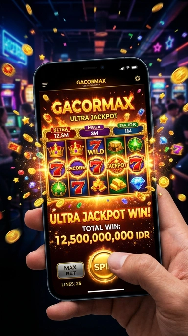 Tampilan utama aplikasi gacormax yang intuitif dan mudah digunakan.